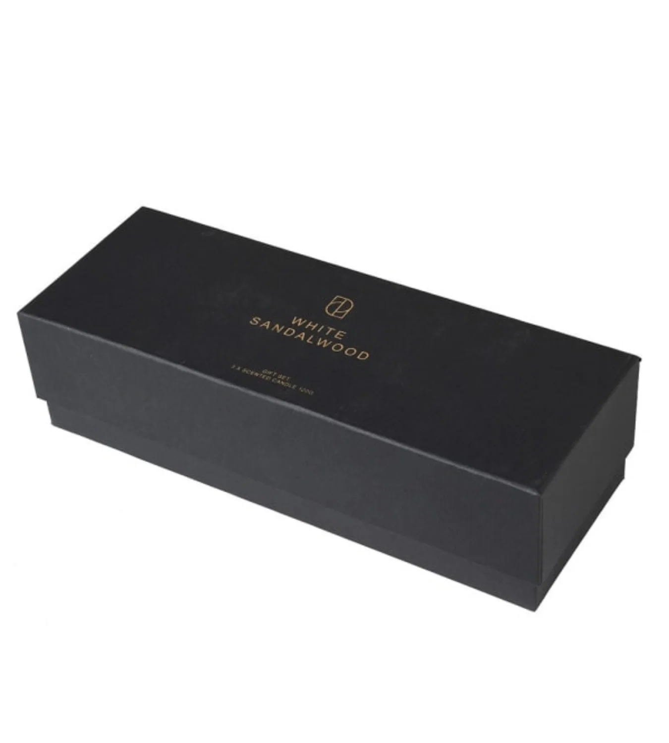 Set of 3 'White Sandalwood' Gold Candles - Image 5