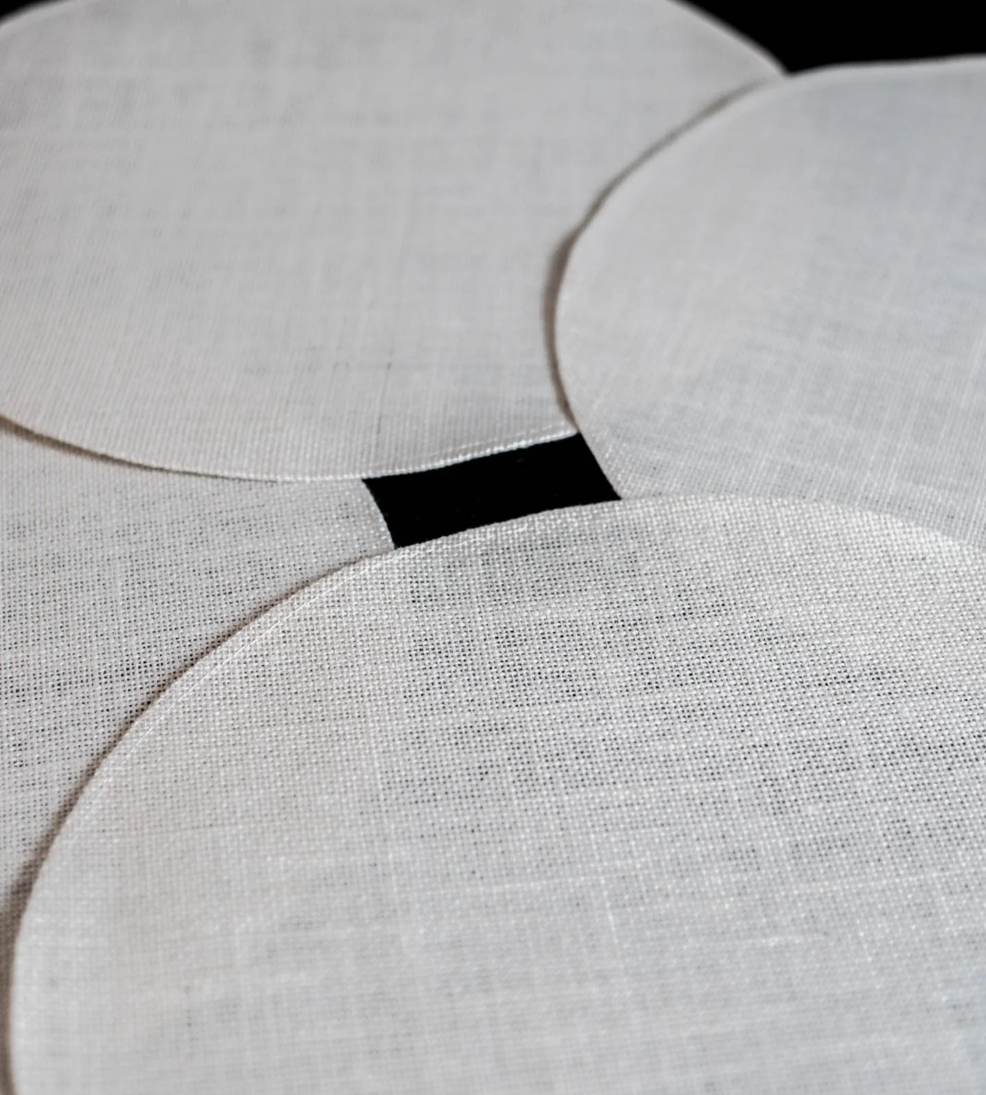 Set of Four Off White Jute Placemats - Image 10